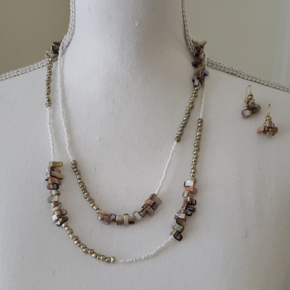 Necklace and Earrings Matching Set